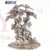 OkaeYa Silver Finish Radha Krishna Tree